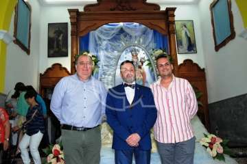 La Virgen de las Nieves estrena himno en el 75 aniversario de la Parroquia de Lomo Magullo (Foto TA)